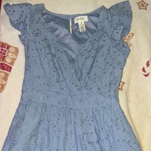 Jessica Simpson blue flowy dress